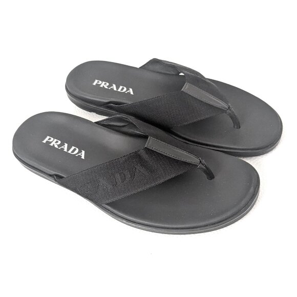 PRADA Men's NASTRO Thong Sandals - Picture 1 of 12